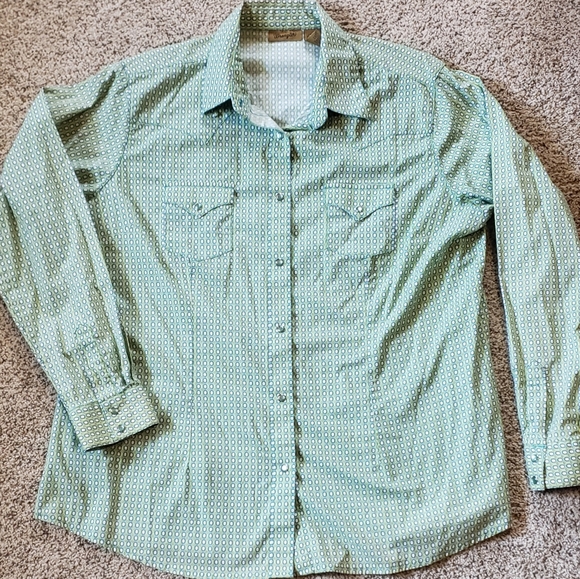 Wrangler American Cowboy Pearl Snaps Long Sleeve